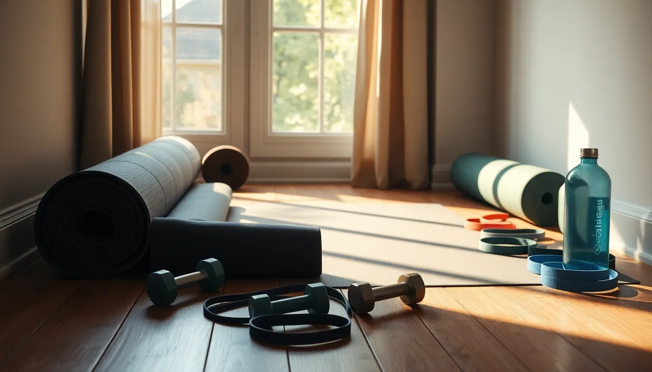 운동하는 다양한 사람들