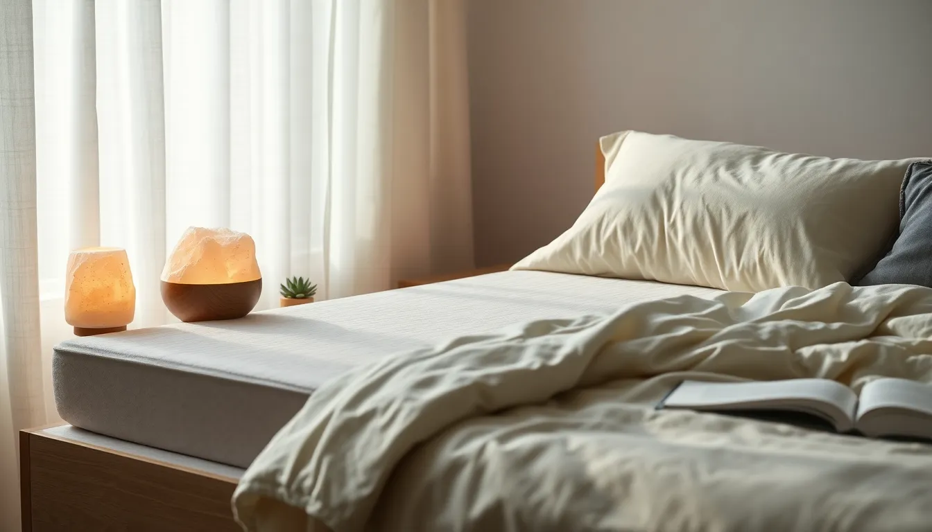 침대 위에서 편안하게 잠든 사람의 모습