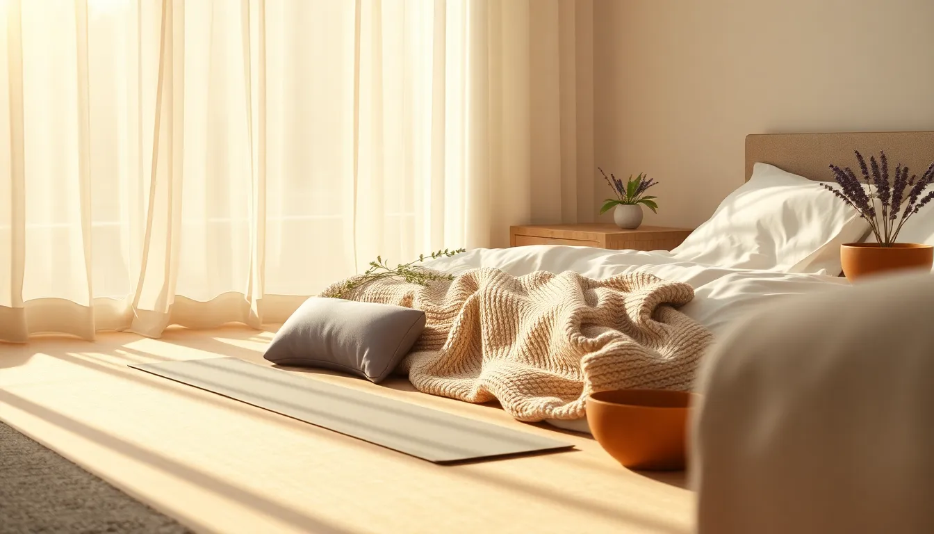 벽에 다리 올리기 자세를 하고 있는 사람