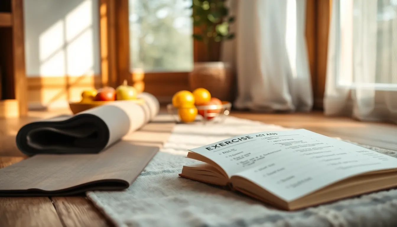 활기차게 운동하는 중년 여성의 모습