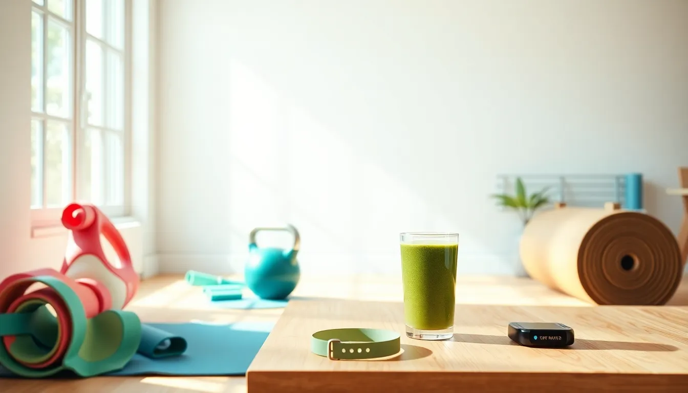 집에서 운동하는 사람